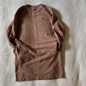 Duluth Trading Co Brown Crew Neck Sweatshirt